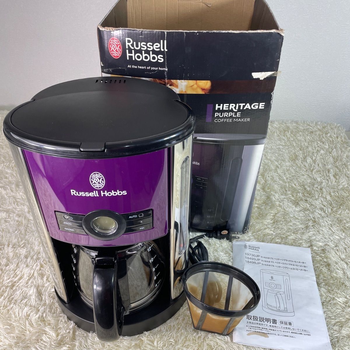 AD 08 コーヒーメーカー ラッセルホブス ヘリテージ 18499 JP 品 よあけ販売