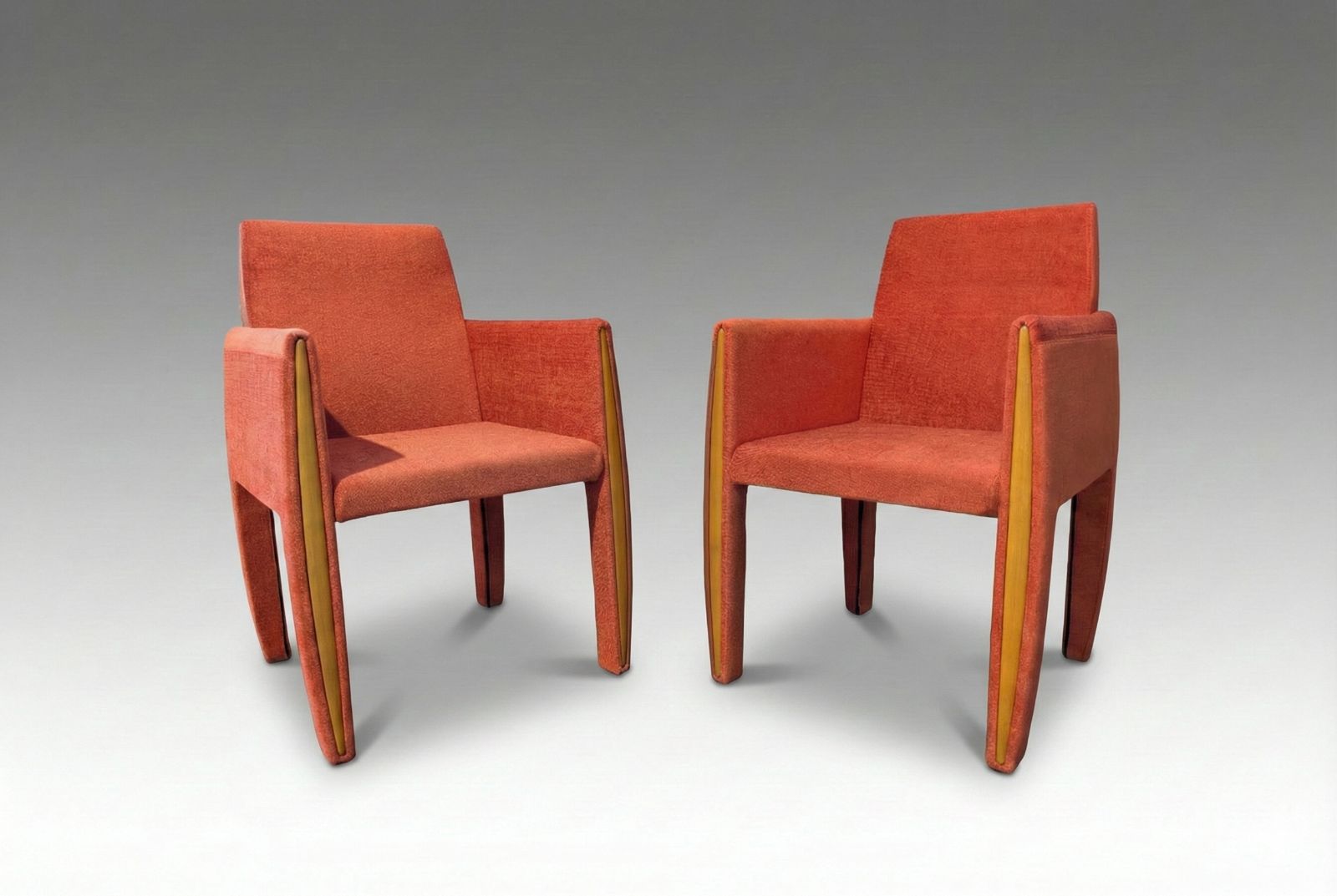 張替済】arflex アルフレックス FE アームチェア 2脚セット 本革×布