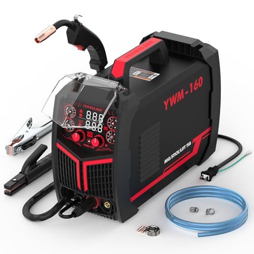 160 A MIG溶接機 機 100 V 200 V兼用 LEDデジタルディスプレイ MIG ノンガスMIG アーク LIFT TIG 溶接機 半自動 電気溶接機 日本語取説書