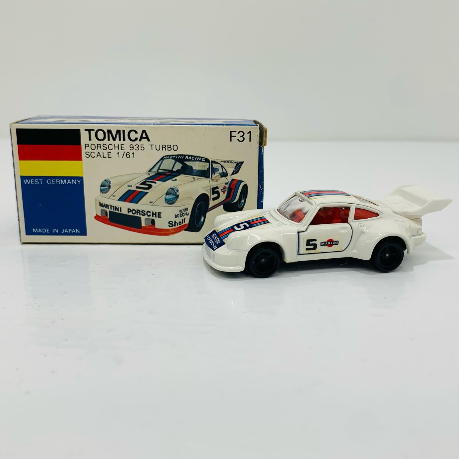 飾磨店】 中古 1/61 ポルシェ 935 ターボ #5 (ホワイト/青箱/日本製