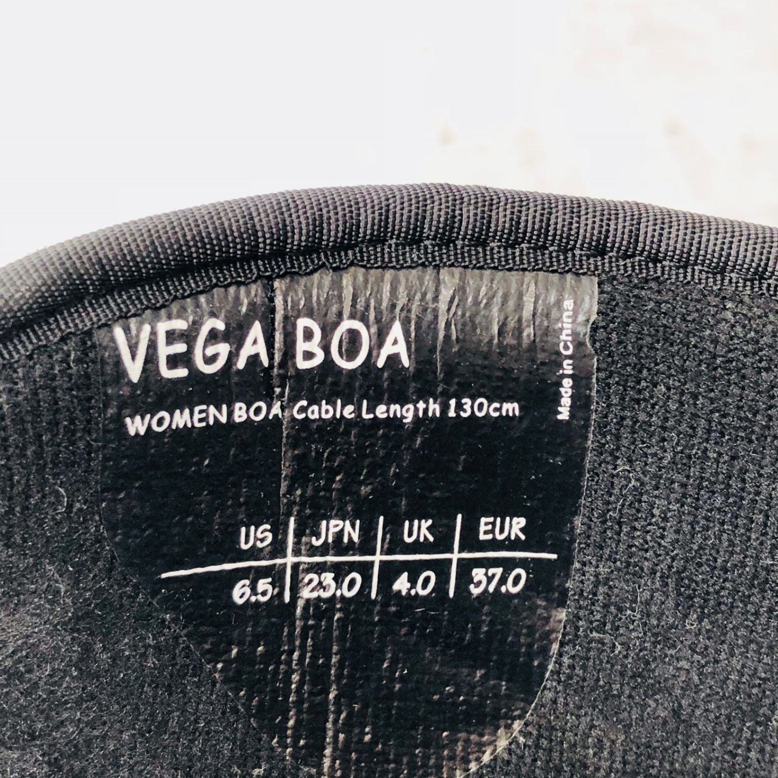 アウトレット FLOW フロー VEGA BOA ベガ ボア 23cm ブラック ボア