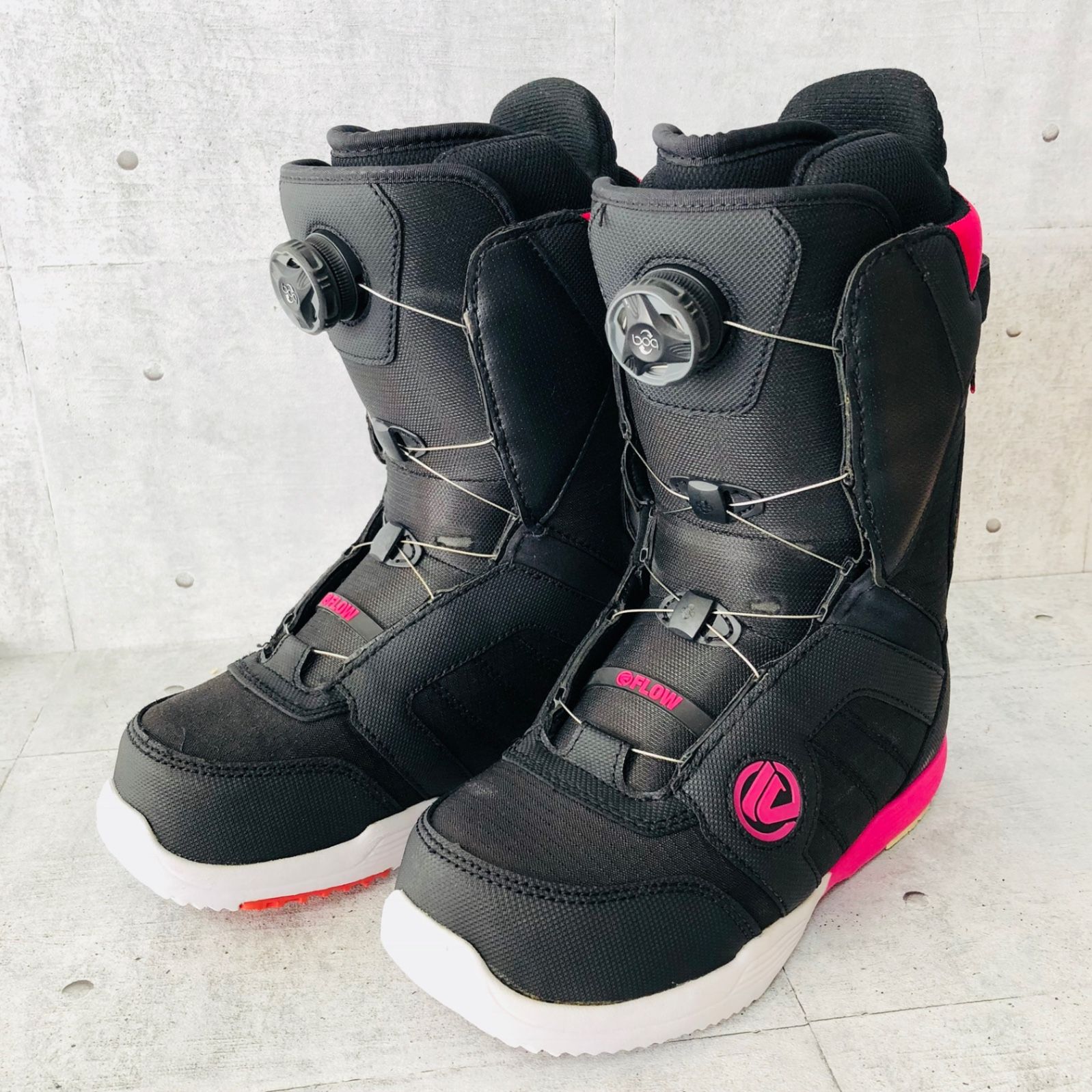 FLOW VEGA BOA スノボード ブーツ フロー ベガ ボア ダイヤル式 FLOW フロー VEGA BOA ベガ ボア 23cm ブラック ボアダイヤル