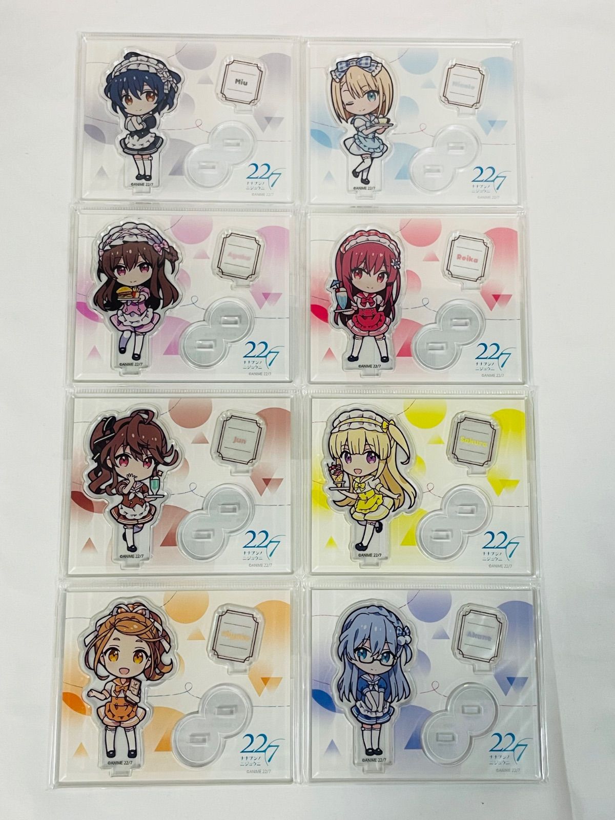 22/7 ナナブンノニジュウニ ナナニジ アクスタ・キーホルダーセット