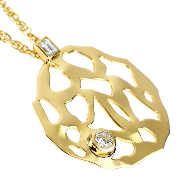 K 18 YG ダイヤモンド ペンダントネックレス 0 20 ct D 肌触り良好 ネックレス 