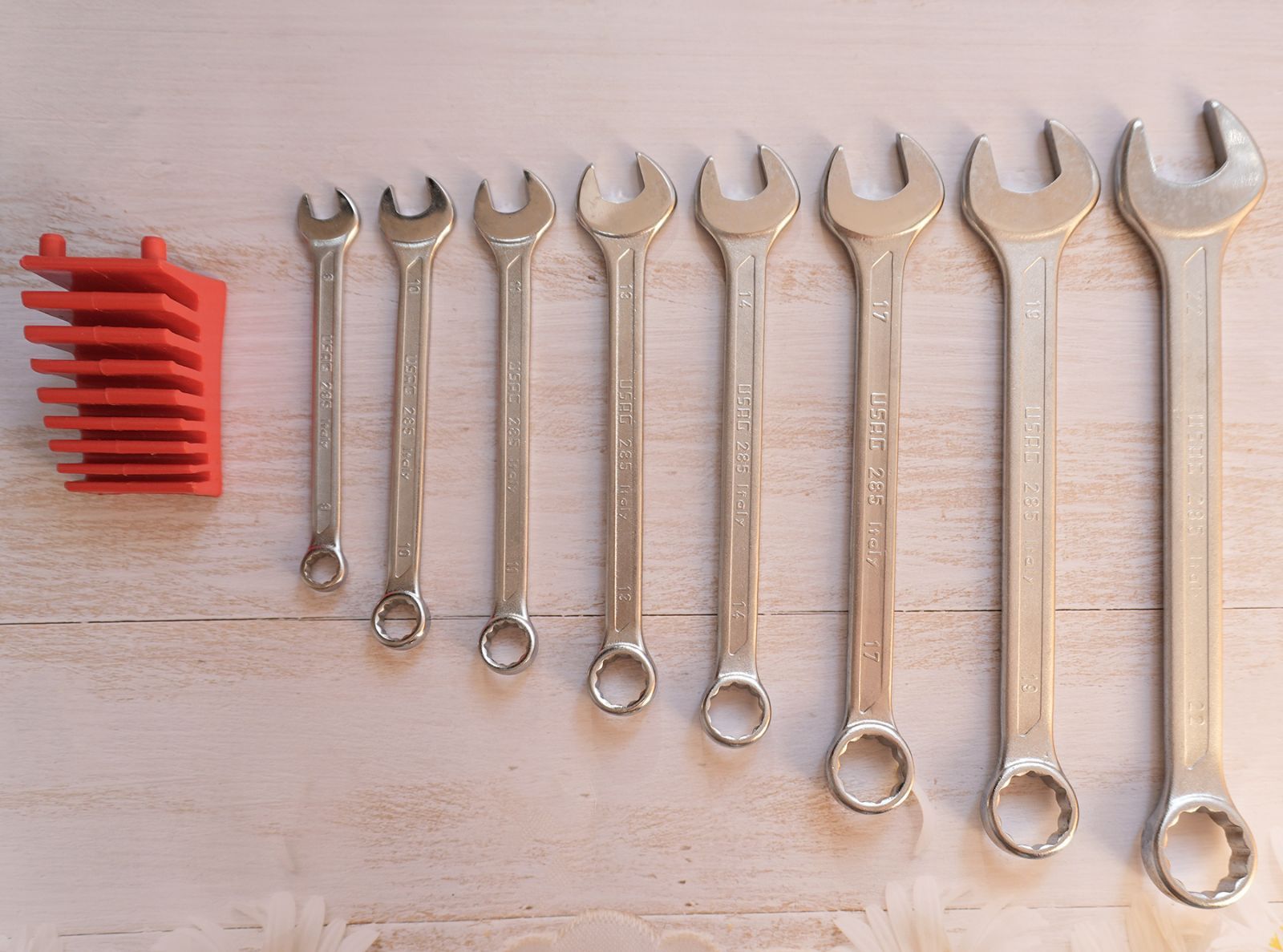  ウーザック コンビネーションレンチ 285 ITALY 8本セット 8～22 mm 品 コンビネーションレンチ スパナ レンチ