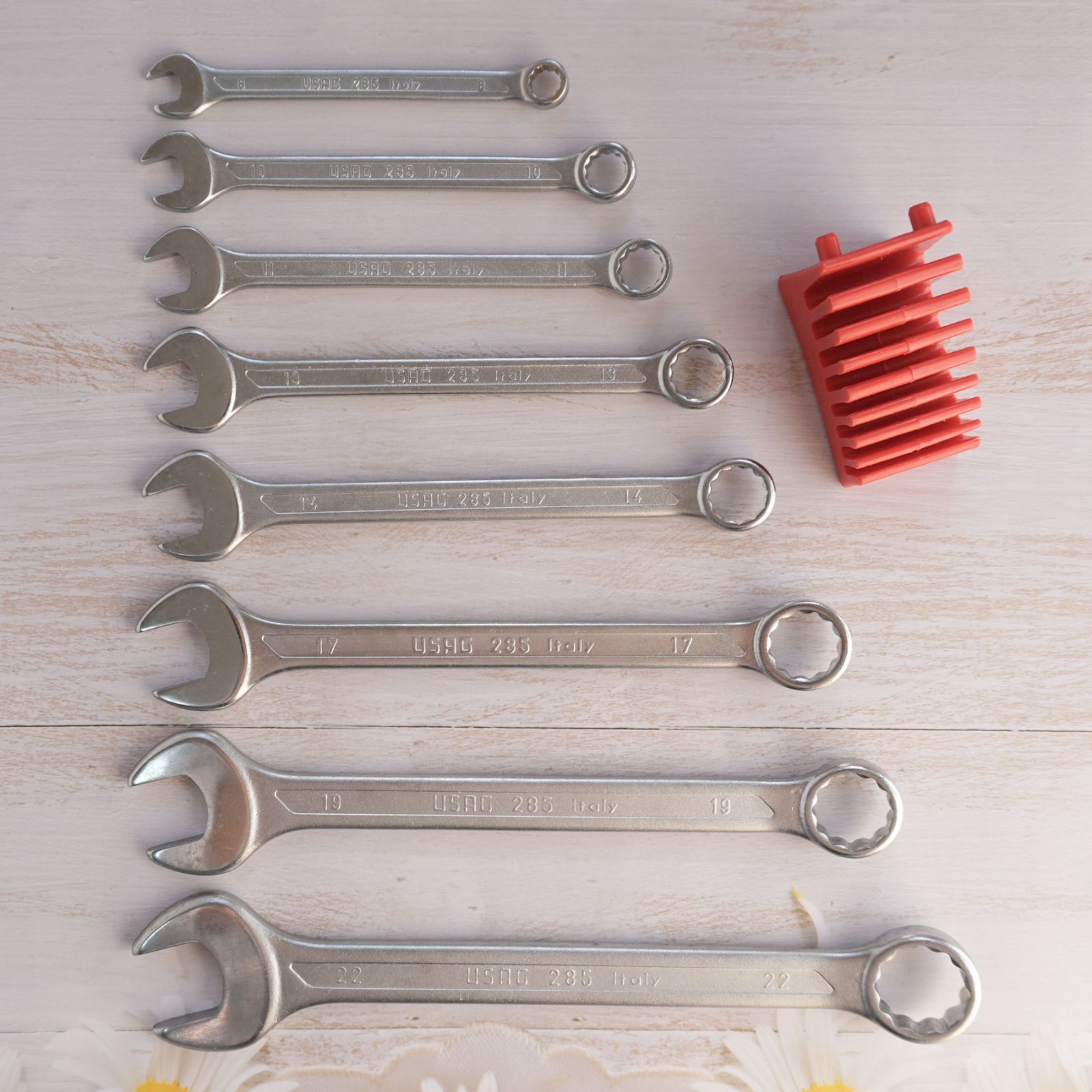 ウーザック コンビネーションレンチ 285 ITALY 8本セット 8～22 mm 品