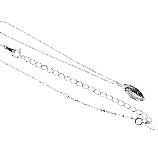 K 18 WG 天然ピンク レス ダイヤモンド ペンダントネックレス 0.26 ct