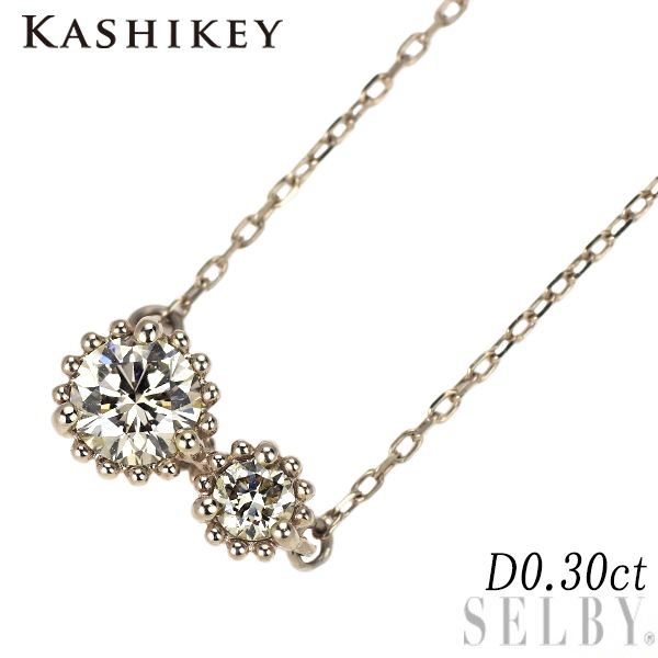 カシケイ|Kashikey K 18 BG ブラウン ダイヤモンド ペンダントネックレス 0.30 ct ミル