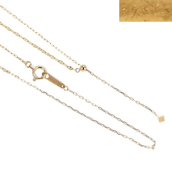 アガット agete K 10 YG デザイン ネックレス Y字