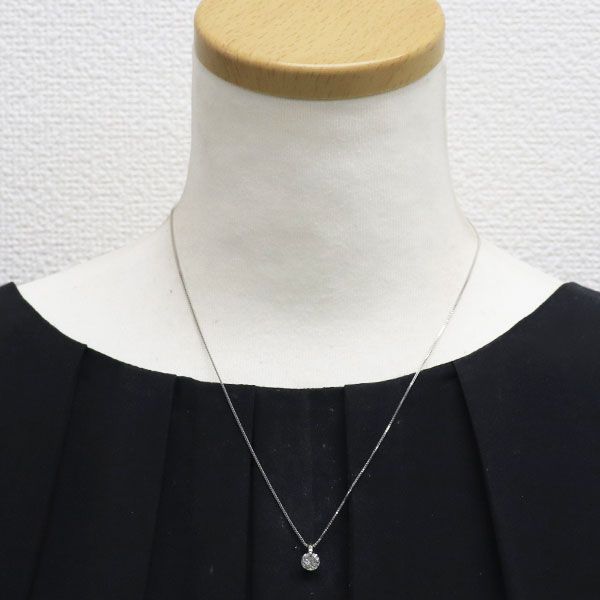  Pt 900 850 ダイヤモンド ペンダントネックレス 1.017 ct 一点留め ネックレス アクセサリー