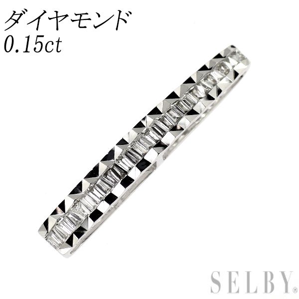 K 18 WG ダイヤモンド ペンダントトップ 0 15 ct