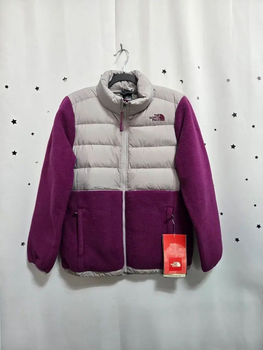THE NORTH FACE ザノースフェイス グース ジャケット パープル グレー L 14 16