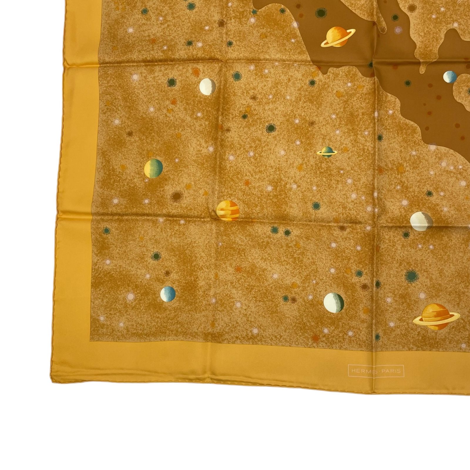 新品同様 HERMES エルメス スカーフ シルク カレ90 LAVOIE LACTEE