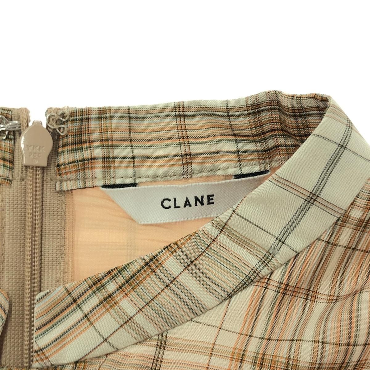 CLANE クラネ 半袖ワンピース SHEER PUFF SLEEVE ONEPIECE サイズ:0 