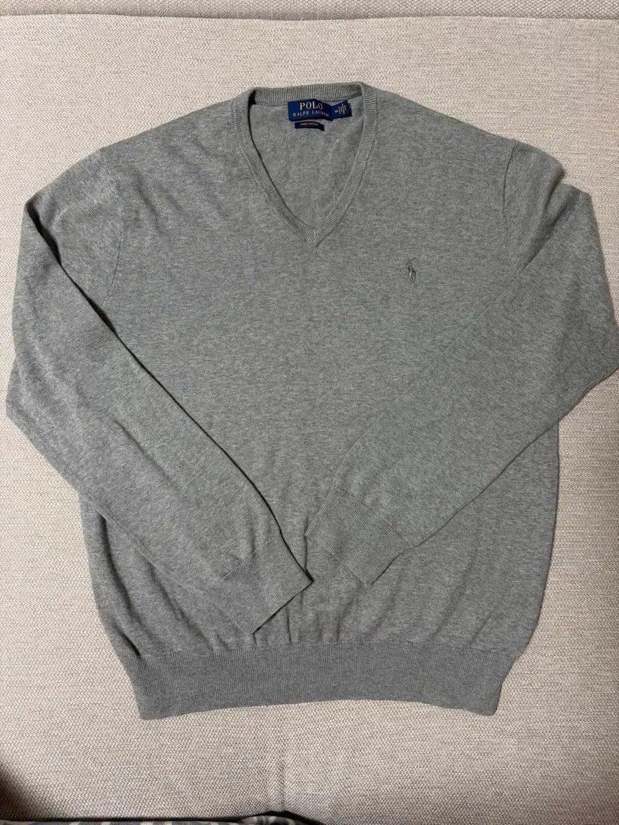 ポロラルフローレン Vネック ニット グレー