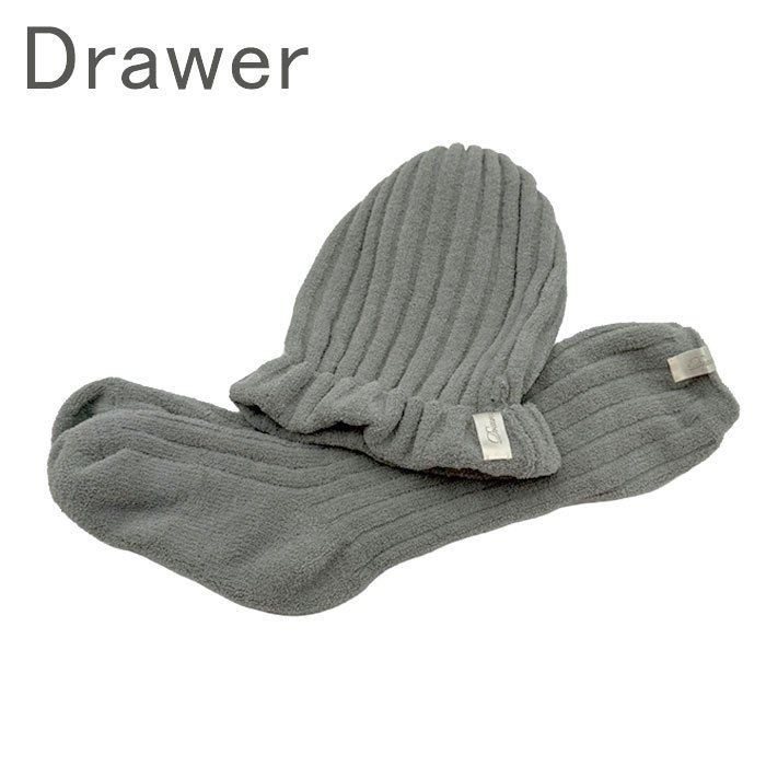 Drawer ドゥロワー ノベルティ ルームソックス＆キャップ セット 