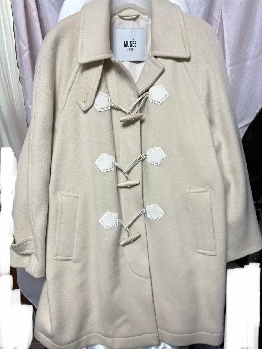 ミュゼ musee アイボリー ウールダッフルコート