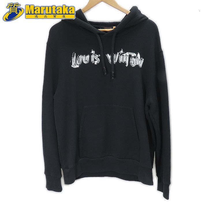 ルイヴィトン 】 LOUIS VUITTON ロゴ グラフィックフーディ RM221 IHN