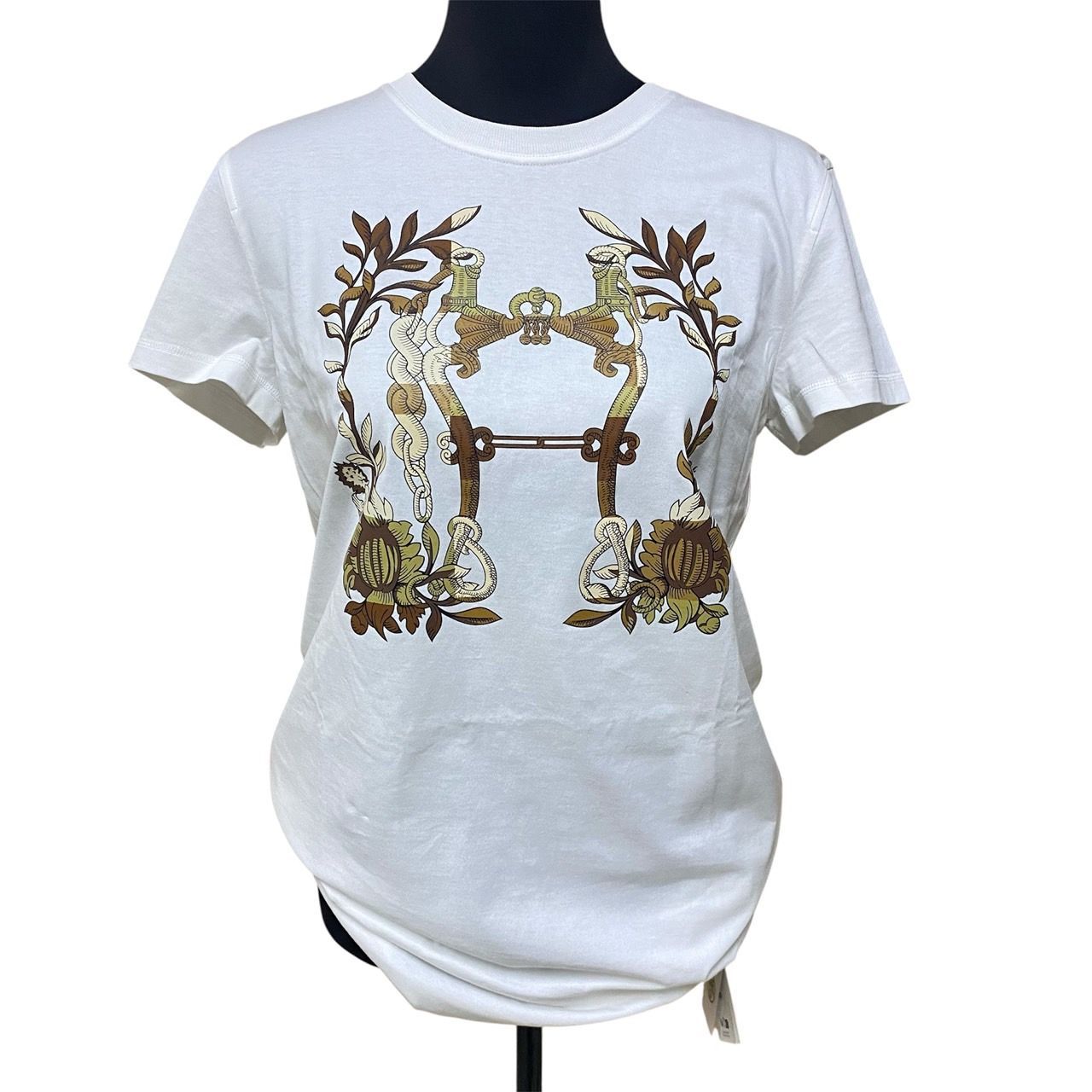 C 122 HERMES エルメス Tシャツワンピース デッラ･カヴァッレリア Della Cavalleria T-shirt 38