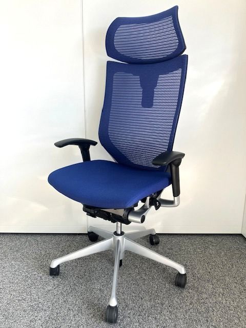 B オカムラ バロンチェア エクストラハイバック 可動肘 可動