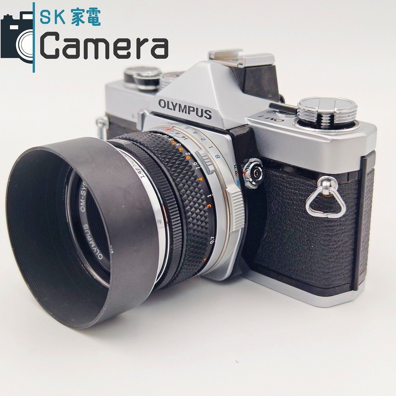 OLYMPUS OM 1 F ZUIKO AUTO S 50ｍｍ 8 フード付き オリンパス