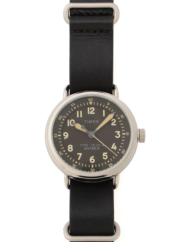  AVIREX TIMEX 腕時計 アビレックス アヴィレックス 50周年 タイメックス TYPE 25 A ミジェット 50 th MIDGET Limited Edition 腕時計(クォーツ) 腕時計(アナログ)