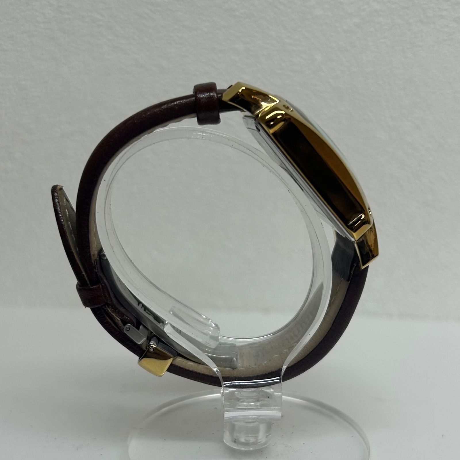 HAMILTON 6318 クロノグラフ クォーツ腕時計 ゴールド×ブラウン - メルカリ