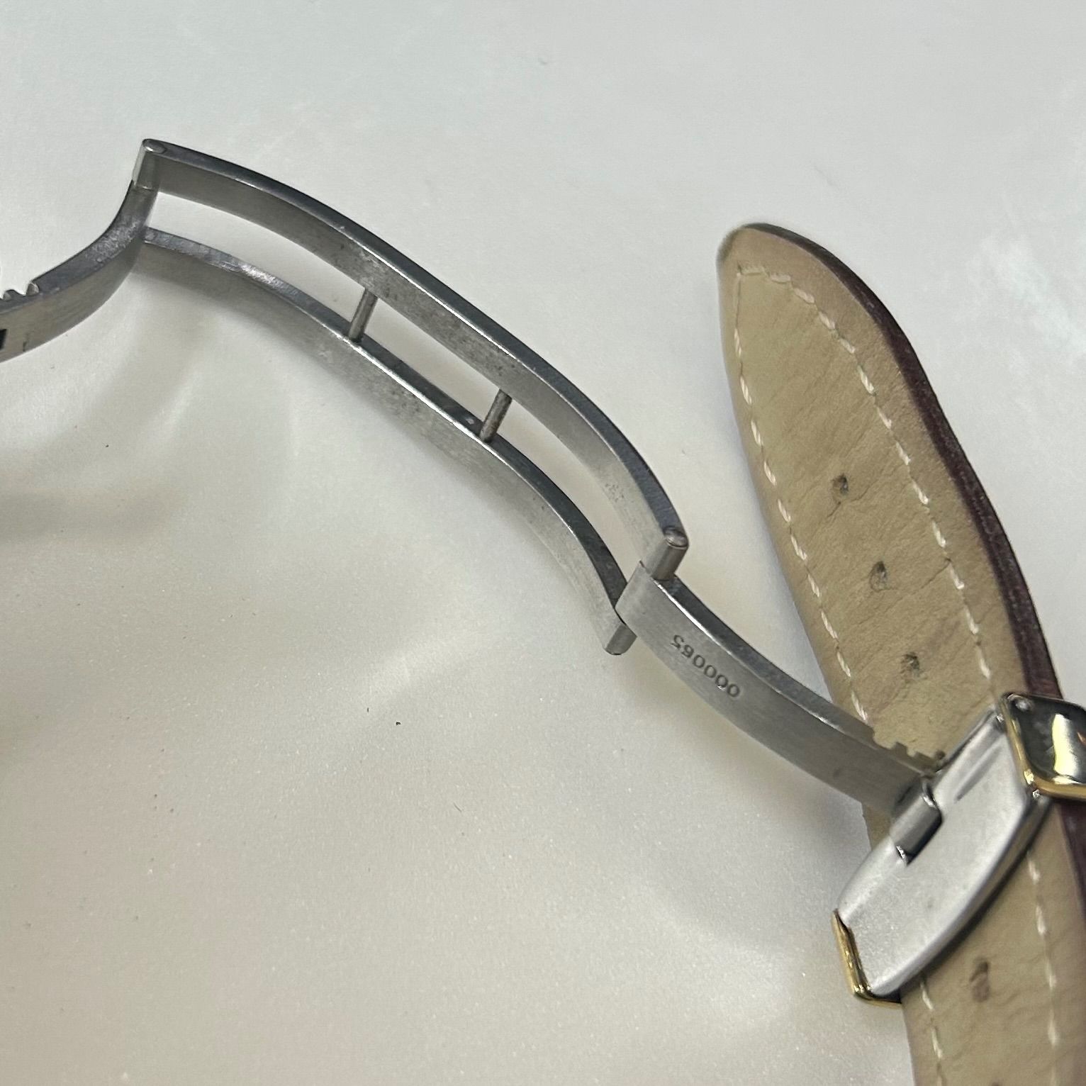 HAMILTON 6318 クロノグラフ クォーツ腕時計 ゴールド×ブラウン - メルカリ