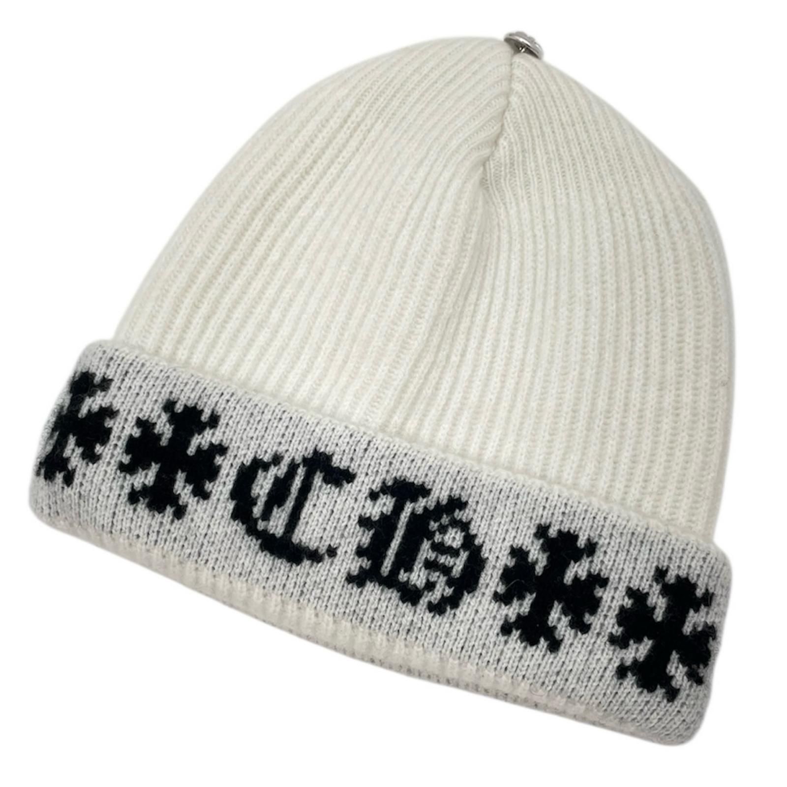 中古】CHROME HEARTS | クロムハーツ BIG DADDY ニット帽 ホワイト
