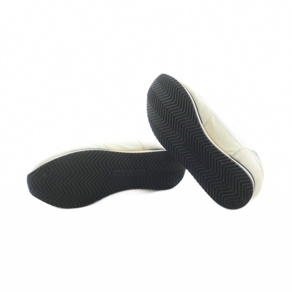  フィリップモデル MODEL ローカットスニーカー シューズ 靴 ロゴ レザー ラメ 37 23.5-24 cm 白 ホワイト GY 19 MQ スニーカー 靴