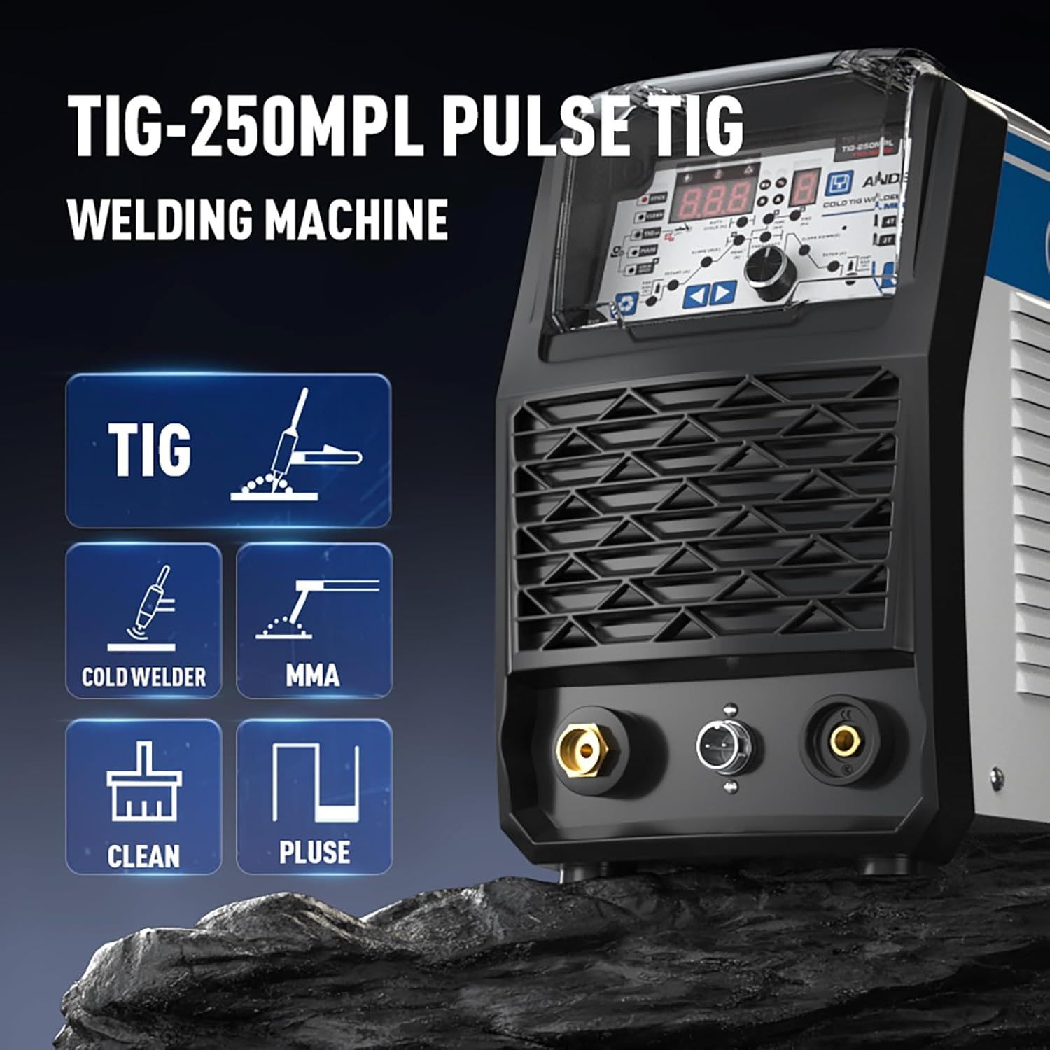 ANDELI 100 V 200 TIG溶接機MOSトランジスタ TIG冷間溶接機 コールド TIG パルス 溶接トーチ付く TIG-250 MPL