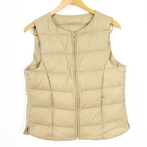 ダウンベスト ネイビー ベージュ 40 ダウンベスト ネイビー ベージュ 40