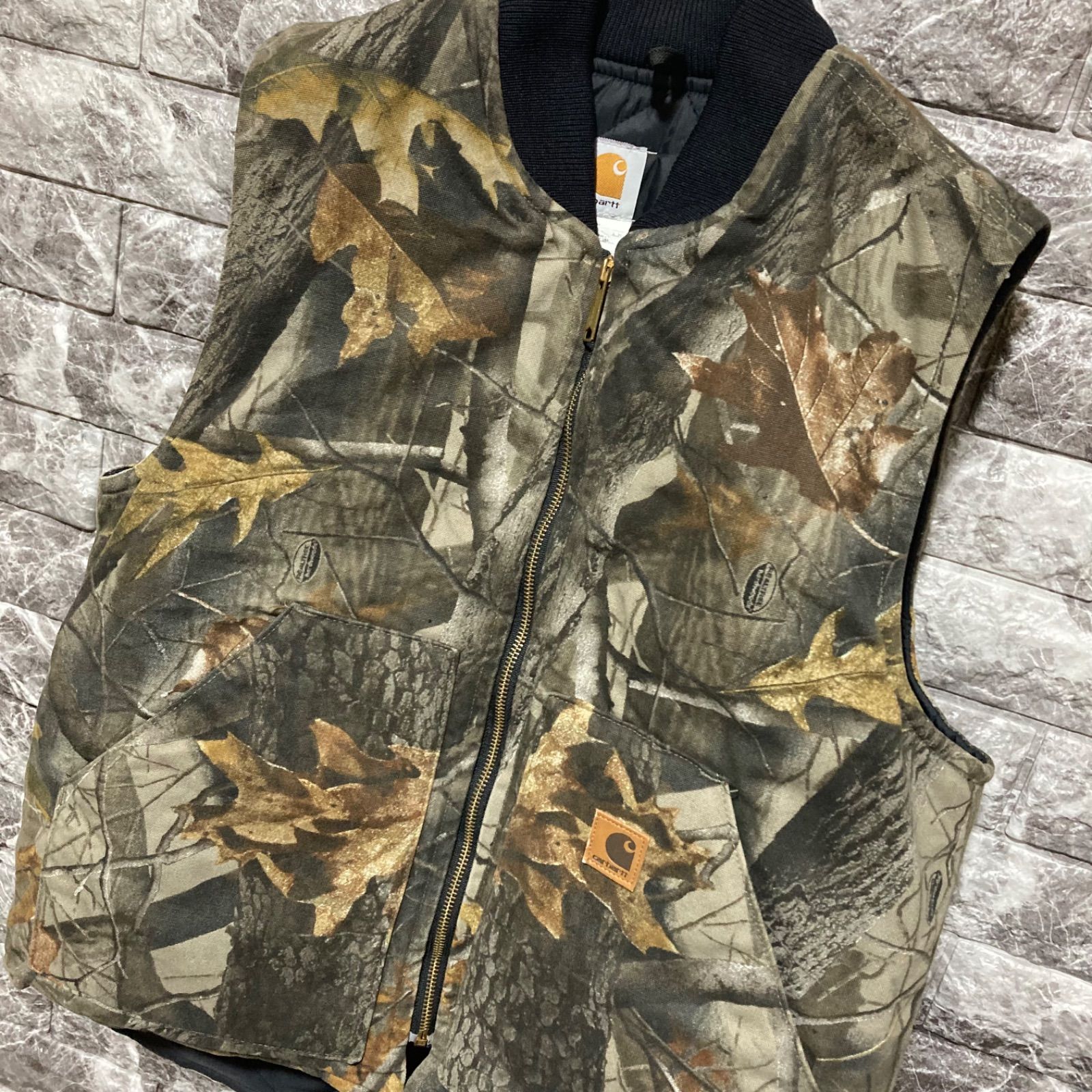CARHARTT ダックベスト M リアルツリー USA製 カーハート DUCK VEST