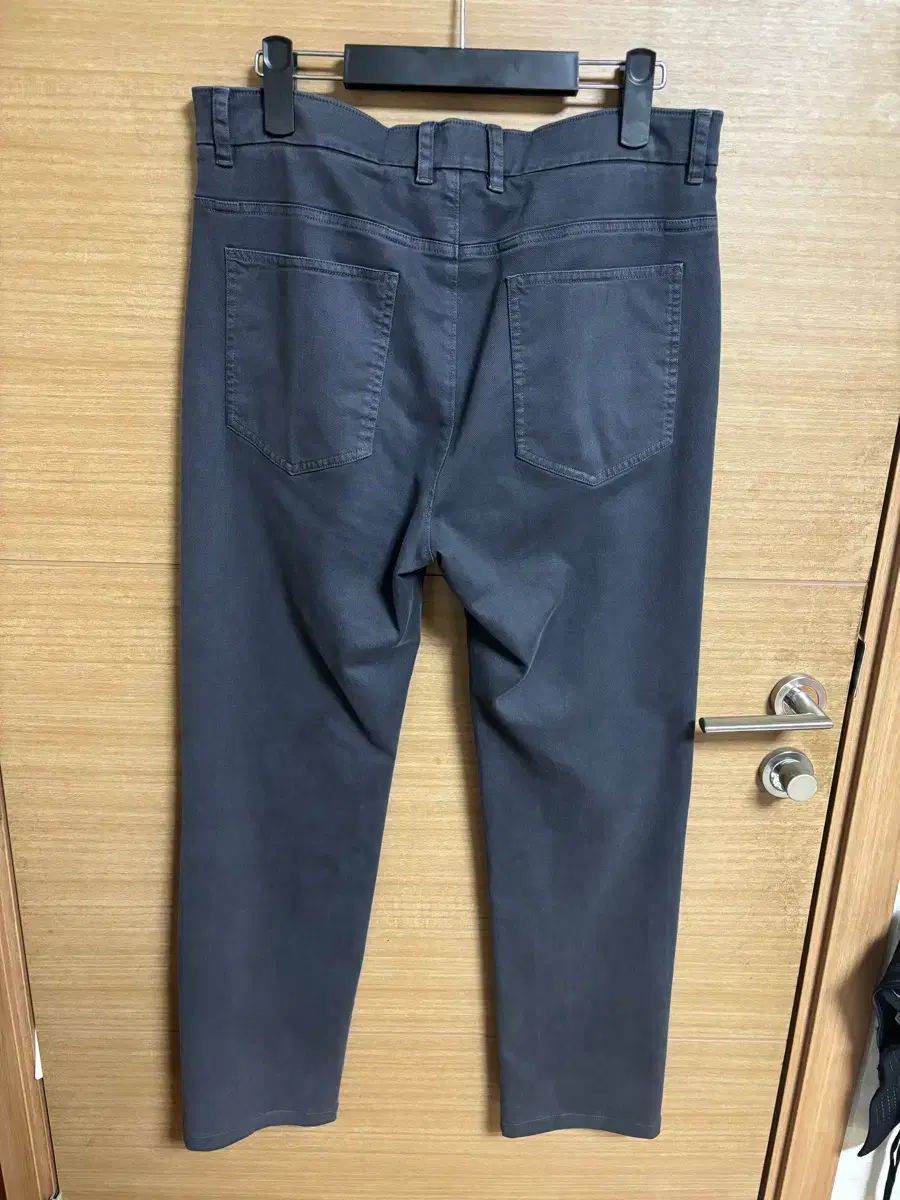 TIME HOMME ガーメントウォッシュ コットン パンツ 82 ダークグレー