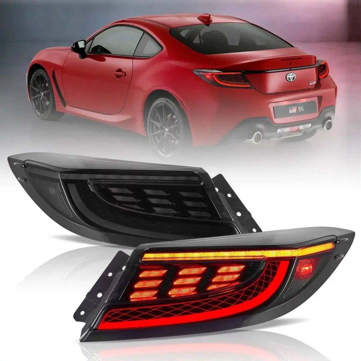即納／【VLAND 正規品】トヨタ GR86 ZN8型 LED テールランプ 流れる
