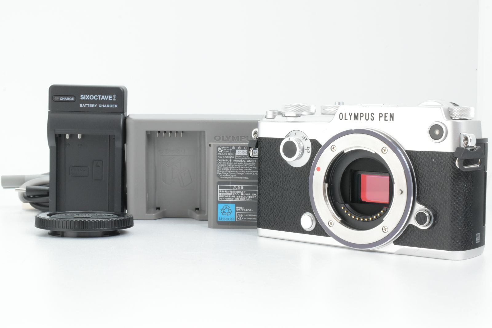 シャッターカウント 25793回 OLYMPUS PEN F Mirrorless Digital Camera Silver オリンパス ミラーレス一眼レフ EF TN JP 1695