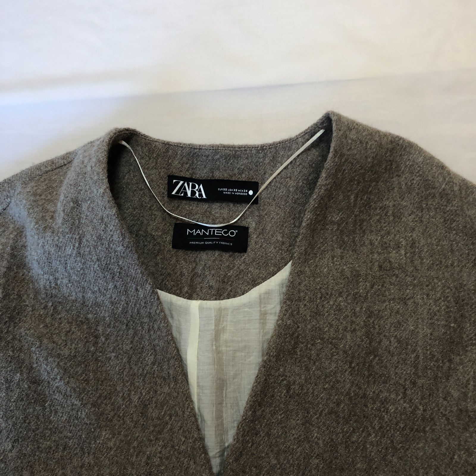ZARA ウール混ショートジャケット ZARA】ZW COLLECTION ウール混 