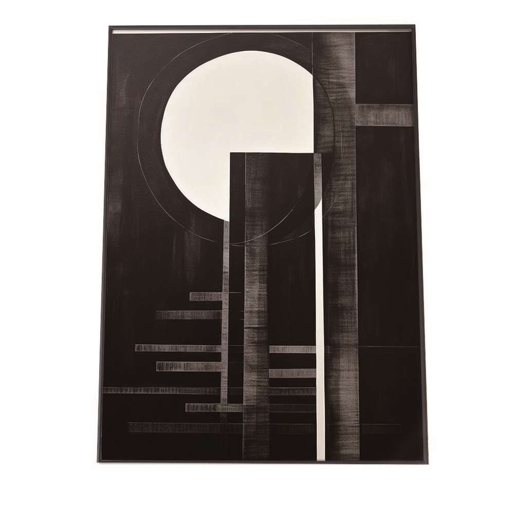 【A1サイズ（約59x84cm）】【lh-poster-1372】【フレーム付き】幾何学 アート ポスター インテリア 紙 什器 雑貨 小物 アーティスト