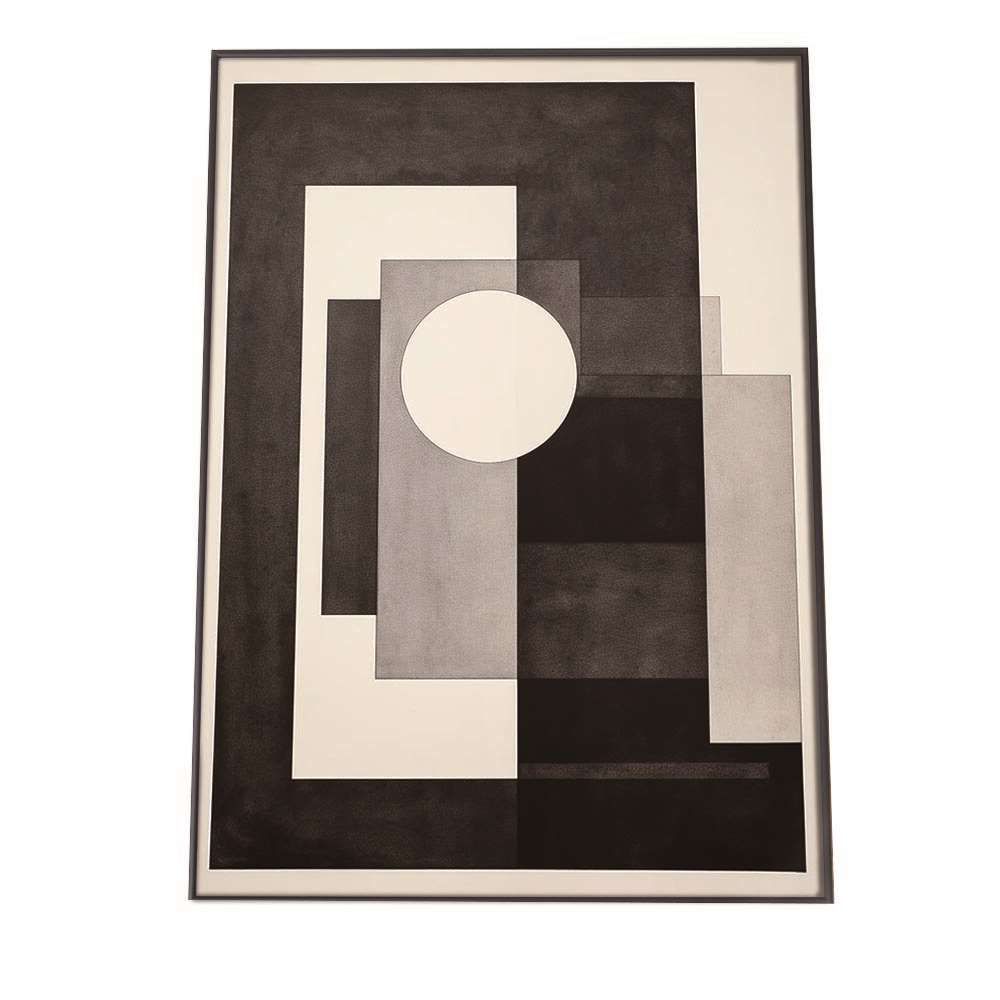 【A2サイズ（約42x59cm）】【lh-poster-1380】【フレーム付き】幾何学 アート ポスター インテリア 紙 什器 雑貨 小物 アーティスト