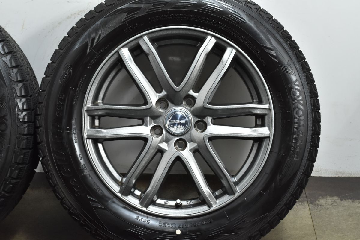  大 Weds SG E 17 in 7 J 48 PCD 114 3 ヨコハマ アイスガード G 075 225 65 R エクストレイル CX 5 8 レガシィアウトバック CR V 17インチ タイヤ ホイールセット