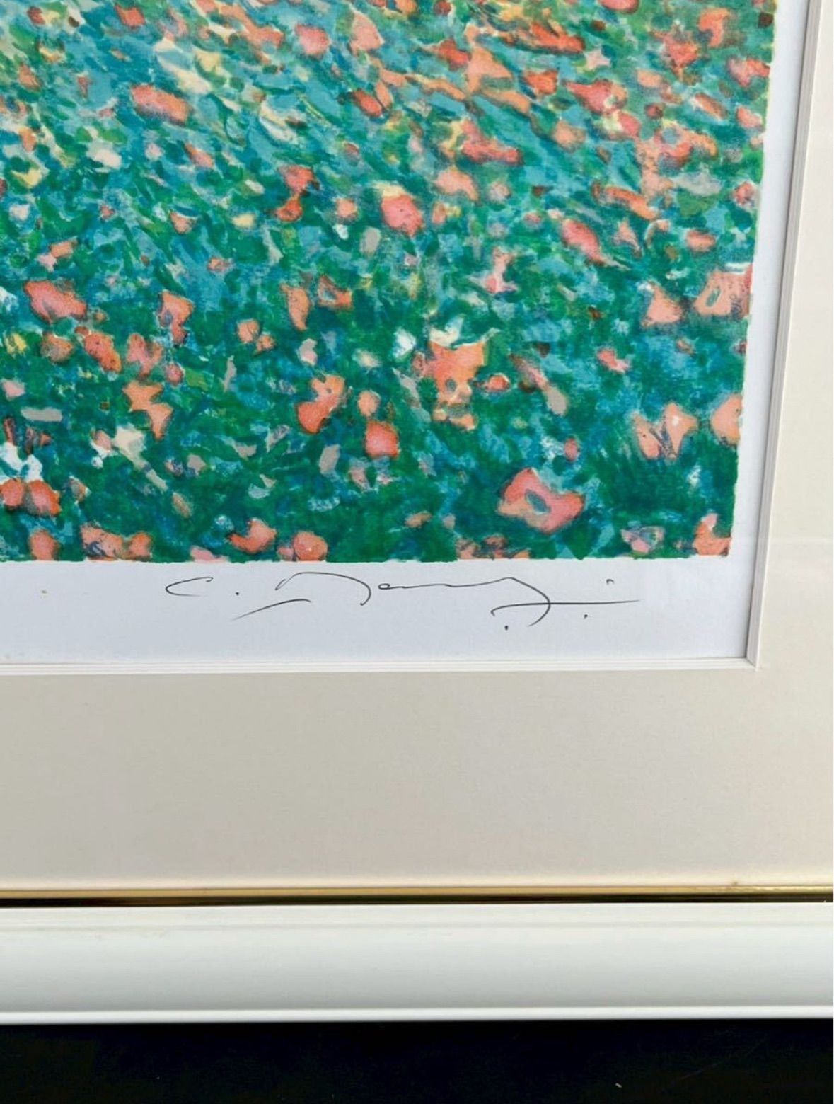 クロード・マヌキアン「すいれん」リトグラフ 12号 EA版 直筆サイン