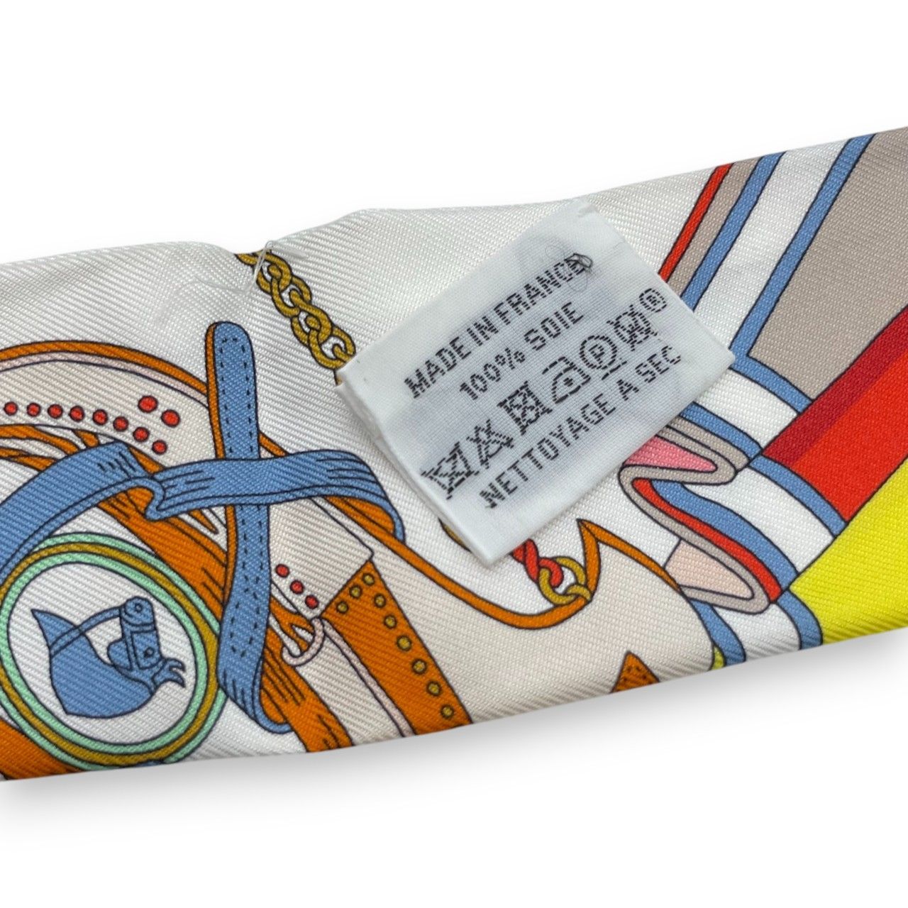 エルメス ツイリー 鞍職人の花束 ジョーヌ・ヴィフ / レッド / マルチ