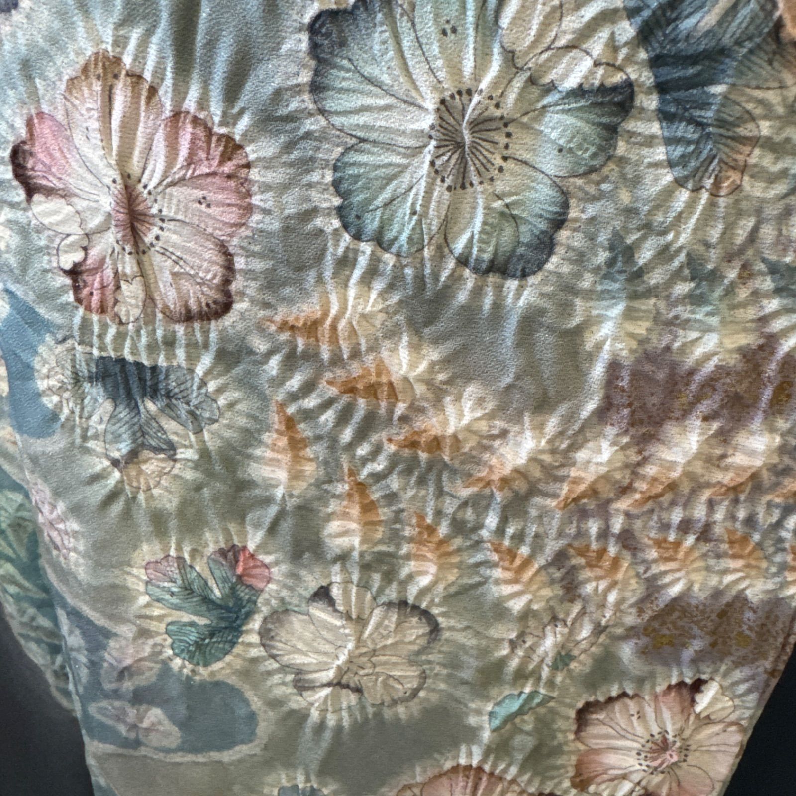 極上 辻が花 振袖・フルセット(7点) 手絞り・翠山工房・落款有・十日町