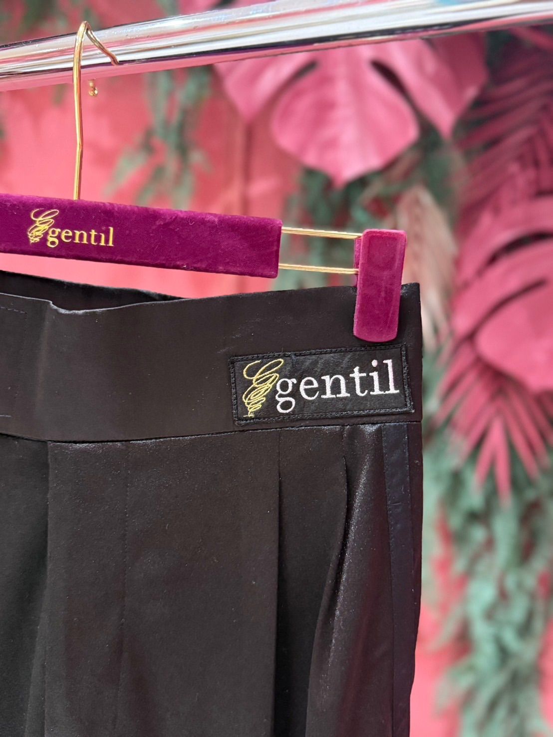 gentil ジャンティ HOMME 社交ダンス ウェア メンズ パンツ ブラック ラテン A