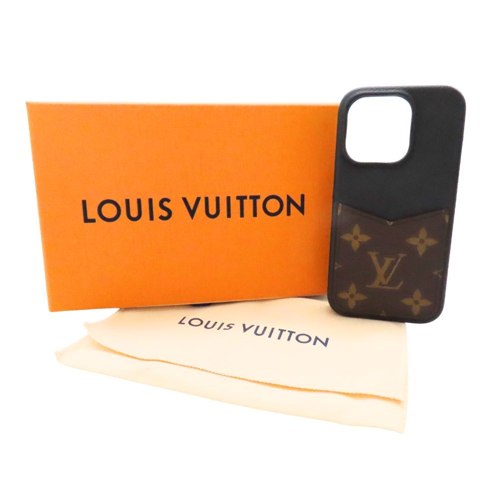 Louis Vuitton ルイヴィトン M 82887 モノグラム IPHONE バンパー 15 PRO スマホケース カバー アイフォンケース モノグラムキャンバス ブラウン メンズ レディース 無料ギフトラッピング承ります