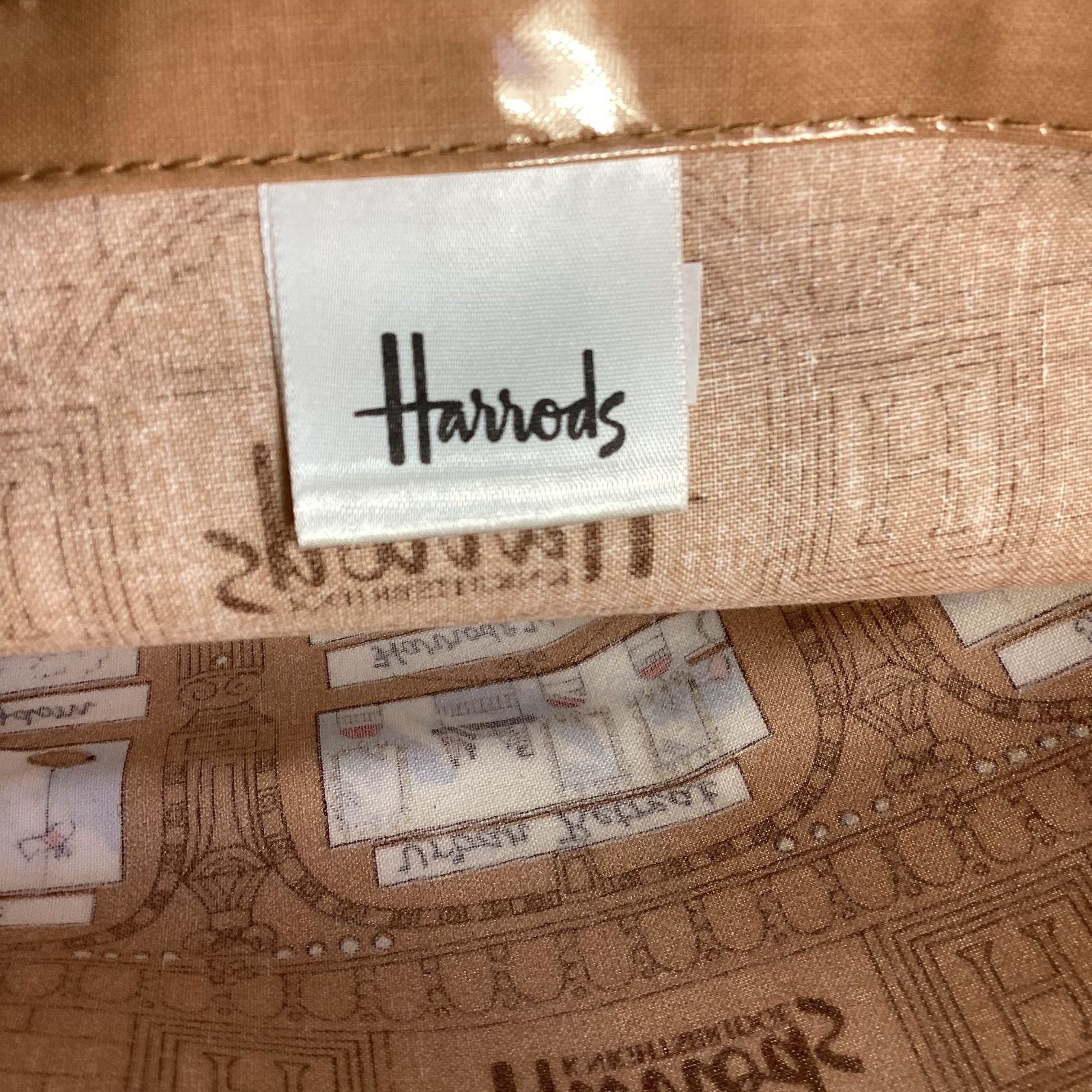 ハロッズ Harrods ショーウィンドウ ウィンドウショッピング 柄 トート 