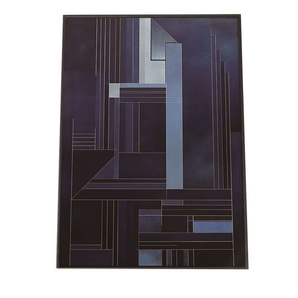 【B1サイズ（約73x103cm）】【lh-poster-1417】【フレーム付き】幾何学 アート ポスター インテリア 紙 什器 雑貨 小物 アーティスト