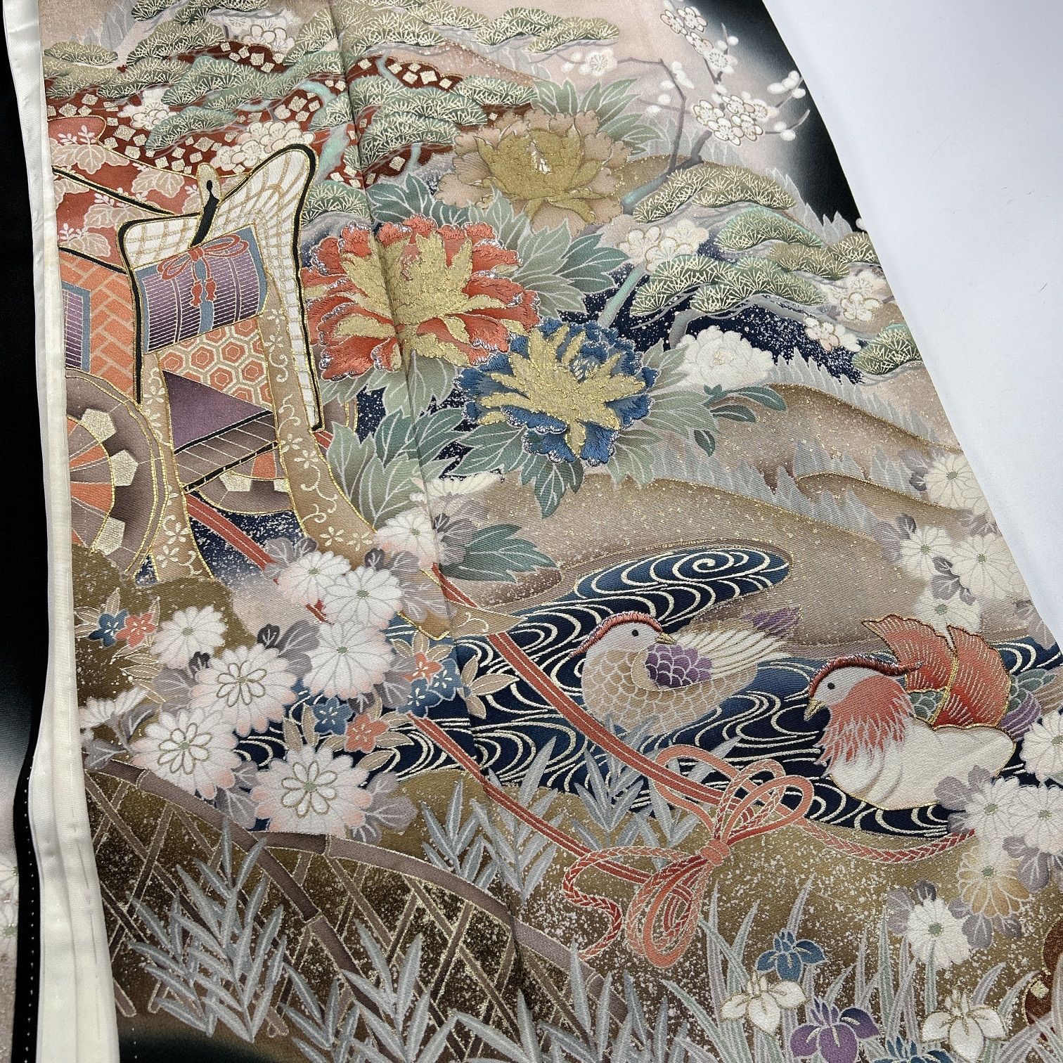 黒留袖 4枚 正絹 着物まとめ売り 同梱購入歓迎 リメイク用 着付け練習