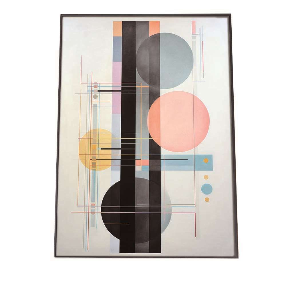 【B2サイズ（約51x73cm）】【lh-poster-1433】【フレーム付き】幾何学 アート ポスター インテリア 紙 什器 雑貨 小物 アーティスト