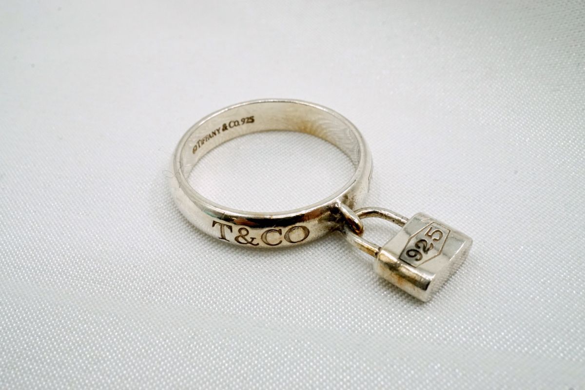 ティファニー 1837 カデナ ロック リング 約11.5号 指輪 SV925 銀